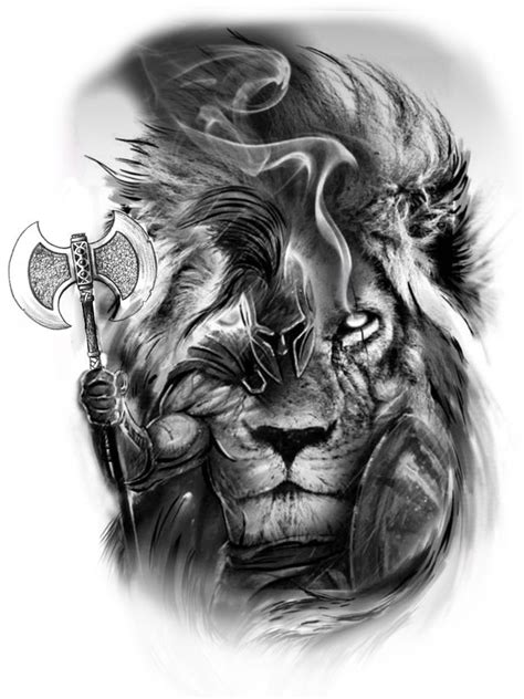Lion With Warrior Tattoo Artofit Lion With Warrior Tattoo Artofit