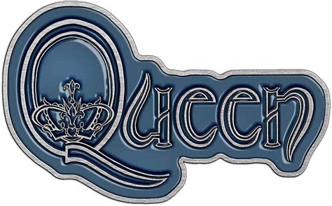 Logo Queen Tattoos Queen Pin Logo Blue Silver Coloured Amazon Co Uk