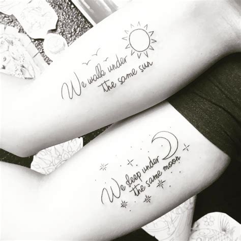 Long Distance Best Friend Tattoos