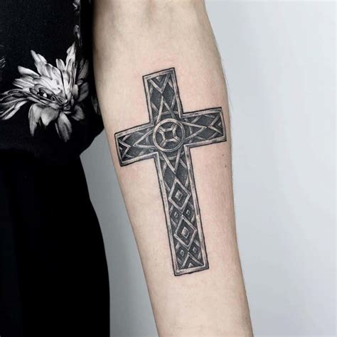 Lower Arm Cross Tattoos Lower Arm Cross Tattoos