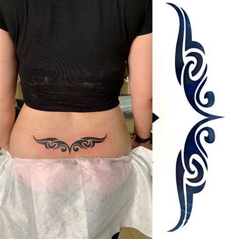 Lower Back Tribal Tattoo Designs For Women