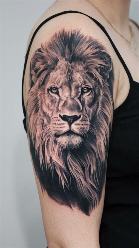Majestic Lion Portrait Tattoo The King Of The Jungle In 2025 Lion
