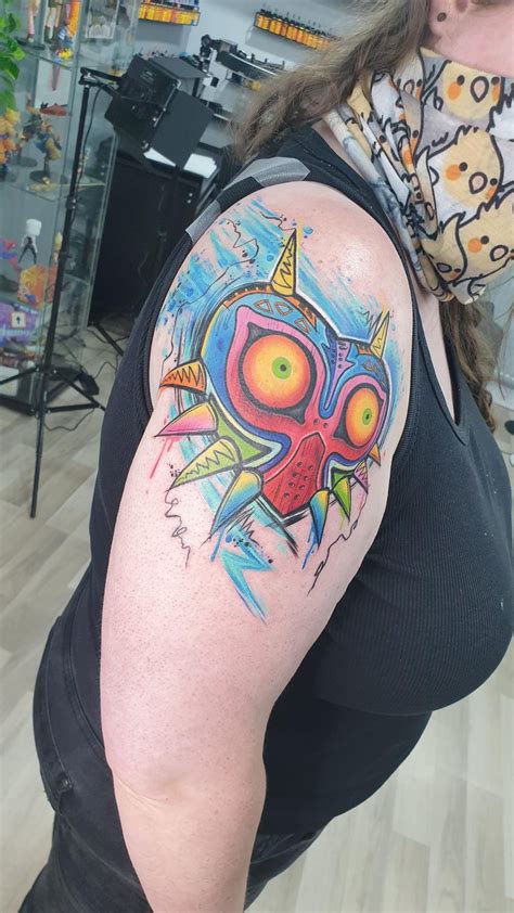 Majora Amp 39 S Mask Done By Bonbon Bizarre At Horizon Tattoo In Hull Uk R Majora Amp 39 S Mask Done By Bonbon Bizarre At Horizon Tattoo In Hull Uk R