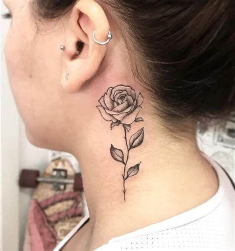 Meaning Of Rose Tattoo On Neck At Hudson Slattery Blog