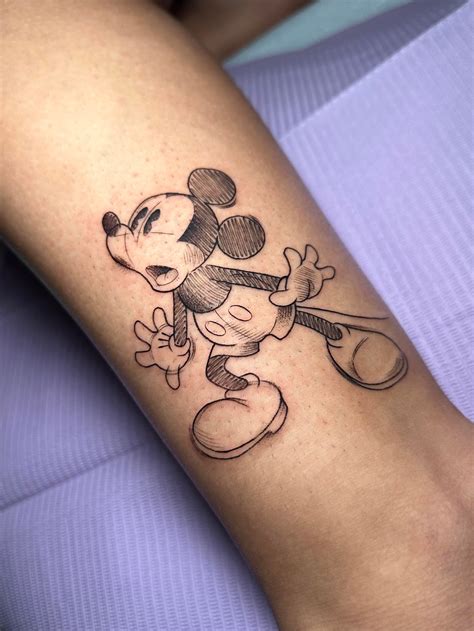 Mickey Mouse Sketch By Carlos At Sweet Leaf Body Arts In Ft Lauderdale Fl R Tattoos