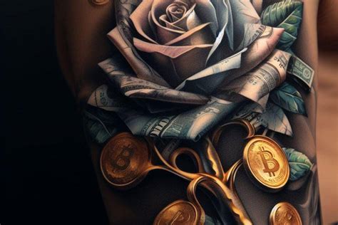 Money Rose Tattoo Design