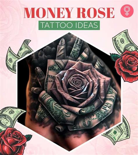 Money Rose Tattoo Unique Tattoo Designs