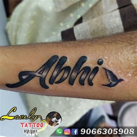 Nametattoo Nametattoodesign Nameletters Namedesigns Abhi Abhishek