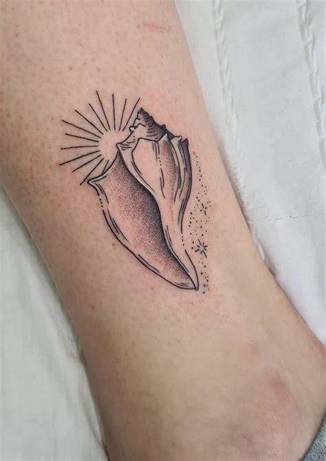 Narly Tattoos Rad Little Conch Shell And Beach Scape For Emmarothh Bookings Open Airlieink Dm S Via Instagram Or Facebook Free Consultations Instagram Narly Tattoos Rad Little Conch Shell And Beach Scape For Emmarothh Bookings Open Airlieink Dm S Via Instagram Or Facebook Free Consultations Instagram