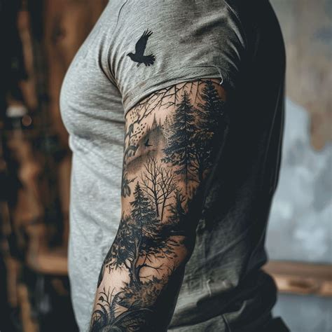 Nature Tattoo For Men Tattoo Build Tattoo Sleeve Men Nature Tattoo