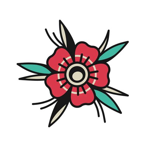 Neo Traditional Flower Tattoo 50103742 Vector Art At Vecteezy Neo Traditional Flower Tattoo 50103742 Vector Art At Vecteezy