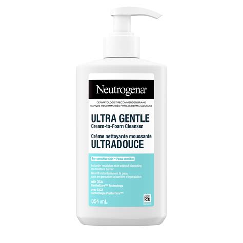 Neutrogena Ultra Gentle Cream To Foam Face Cleanser Fragrance Free