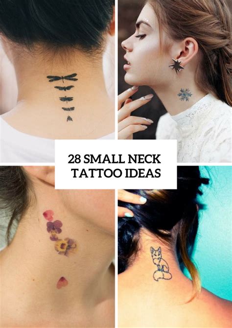 Nice Small Neck Tattoos