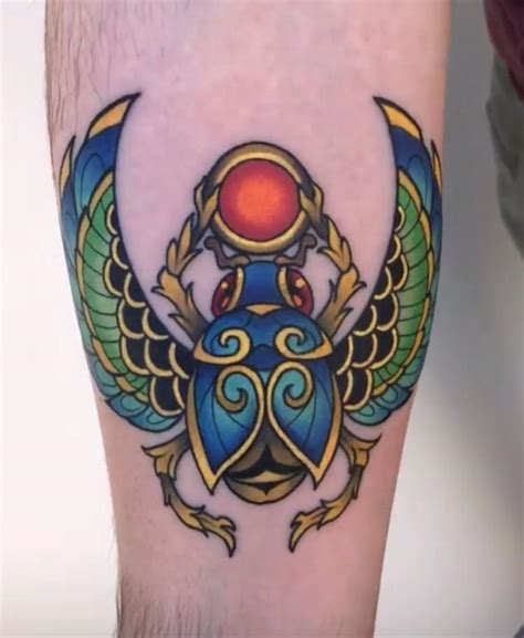 Nik Moore Scarab Tattoos