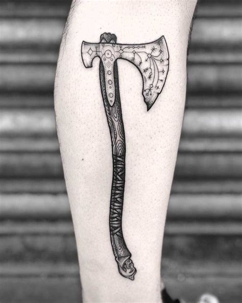 Norse Viking Axe Tattoo Designs
