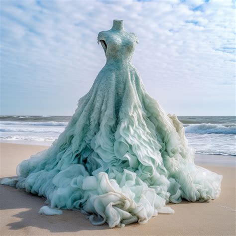 Ocean Themed Wedding Dress