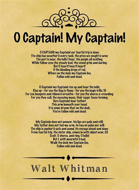Oh Captain My Captain Meaning Uncovered