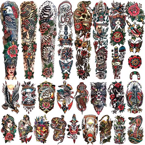 Old School Sleeve Tattoos