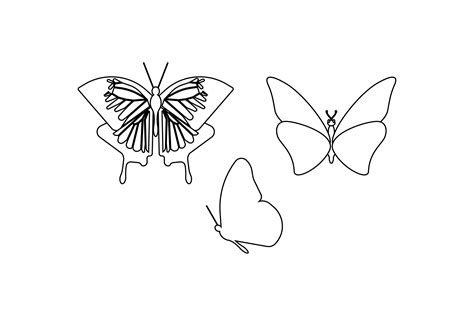 Outline Butterfly Tattoo Design Gr Fico Por Tristaartstudio Creative