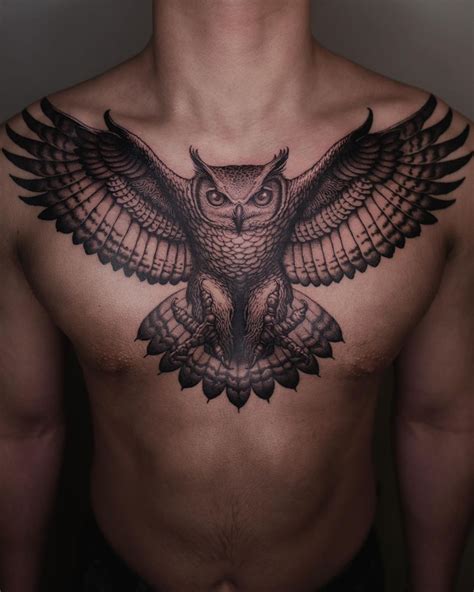 Owl Tattoo Chest Meaning