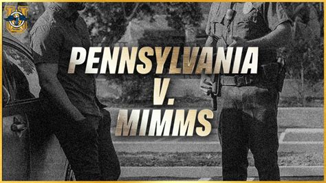 Pennsylvana v Mimms Legal Battle Unveiled
