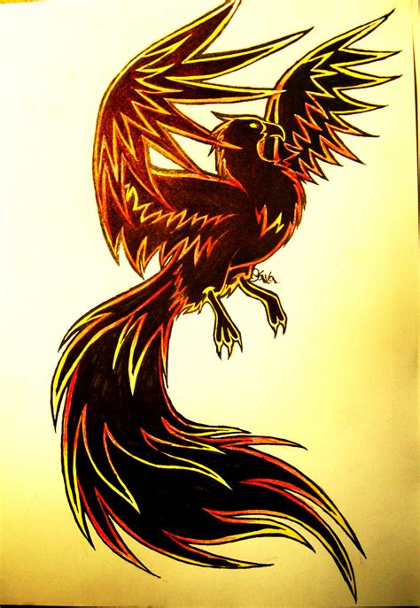 Phoenix Tattoo Sketch By Dasava On Deviantart