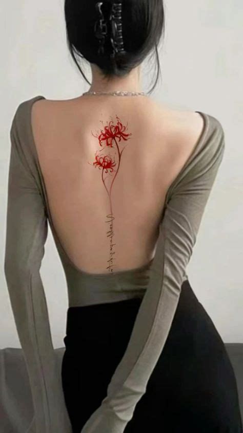 Pin By Cute Cat On Tattooss Back Tattoo Spine Tattoos For Women