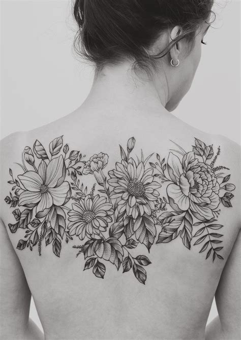 Pin By Emma On Tattoo Floral Back Tattoos Beautiful Back Tattoos