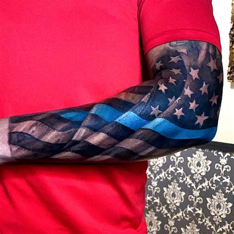 Pin By Ian On American Flag Sleeve Tattoo American Flag Tattoo
