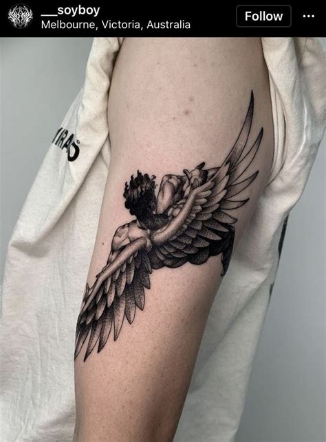 Pin By Kelley Bishop On Boredpanda Icarus Tattoo Tattoos For Guys