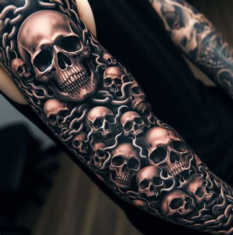 Pin By Rhi On Skulls Skull Sleeve Tattoos Tattoo Designs Men Skull Pin By Rhi On Skulls Skull Sleeve Tattoos Tattoo Designs Men Skull