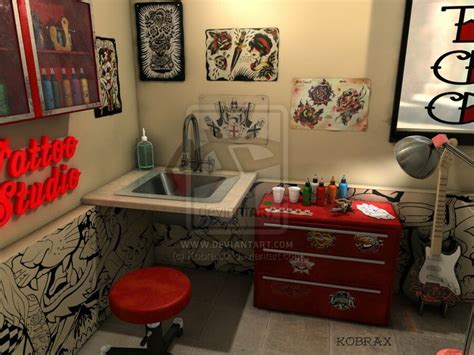 Pin De Daisy Rose Em Tattooshop Interior Est Dio De Tatuagem