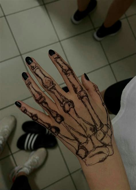 Pin On Skeleton Hand Tattoo