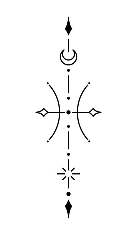 Pisces Zodiac Sign And Symbol Blackwork Tattoo Sacred Geometry Pisces Zodiac Sign And Symbol Blackwork Tattoo Sacred Geometry