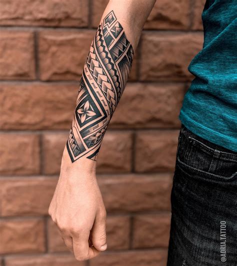 Polynesian Tribal Tattoos Forearm Bronctattooaus Com