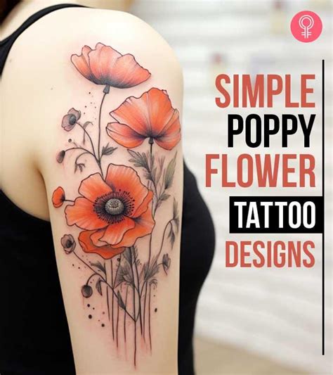 Poppy Flower Tattoo Designs Poppy Flower Tattoo Designs