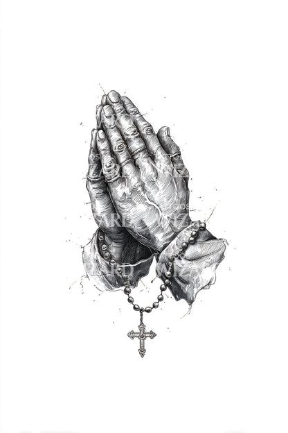 Praying Hands Rosary Tattoo Design Tattoos Wizard Designs Praying Hands Rosary Tattoo Design Tattoos Wizard Designs