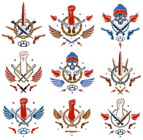 Premium Vector Anarchy And Chaos Aggressive Emblem Or Logo With Premium Vector Anarchy And Chaos Aggressive Emblem Or Logo With