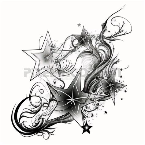 Printable Star Tattoo Designs