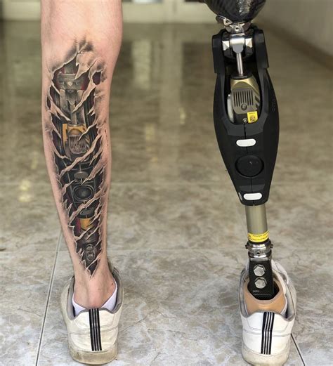 Prosthetic Leg Tattoo Eagleviewtattoo Com