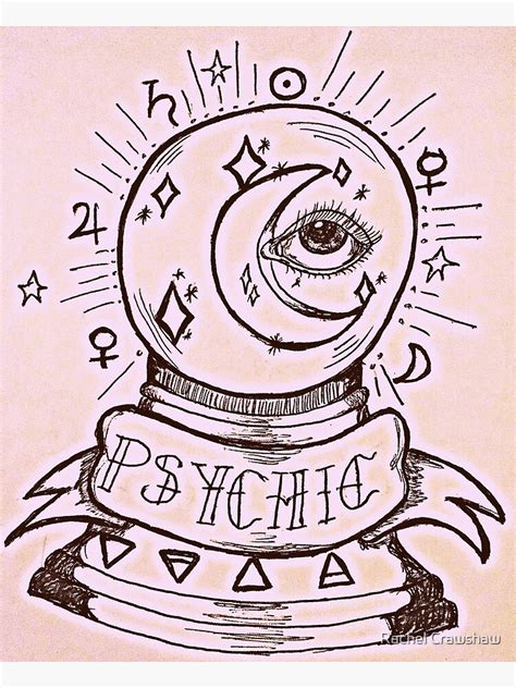 Psychic Crystal Ball Tattoo Photographic Print For Sale By Rrandj Redbubble