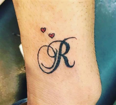 R Letter Tattoo Design