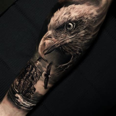 Realistic Eagle Forearm Tattoo Printable Calendars At A Glance