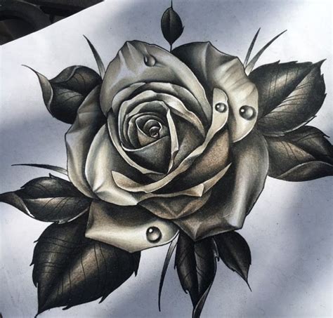 Realistic Sketch Rose Drawing Realistic Sketch Rose Drawing Tattoo