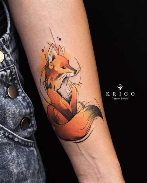 Red Fox Tattoo Designs