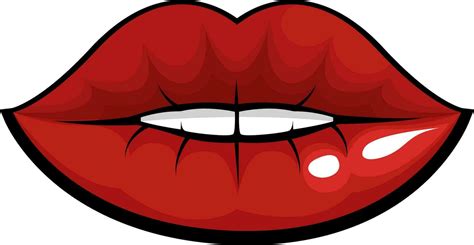 Red Lips Tattoo 34511073 Vector Art At Vecteezy