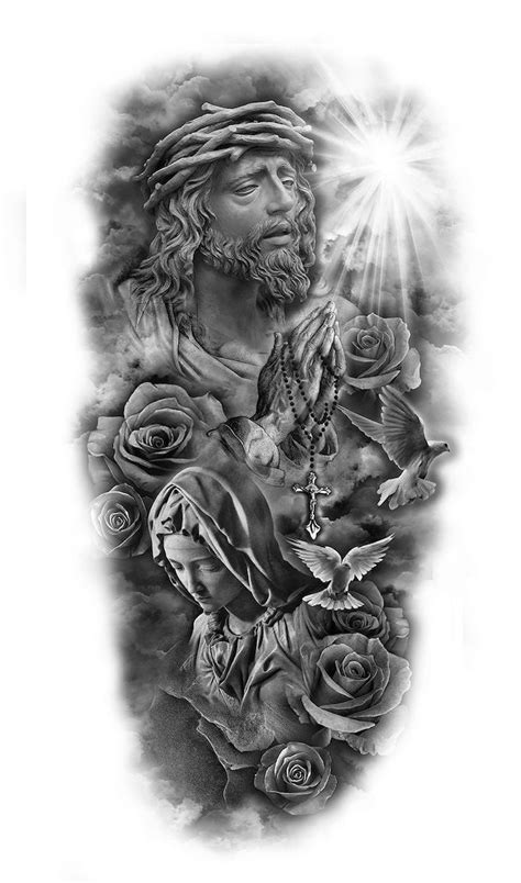Religious Half Sleeve Tattoo Drawings Religious Half Sleeve Tattoo Drawings