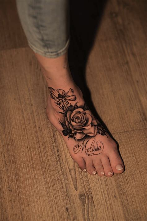 Rose Tattoo Feet
