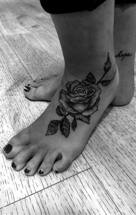 Rose Tattoo Foot Artofit