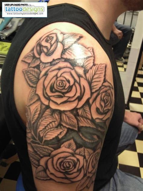 Rose Tattoos On Shoulder For Guys At Nathan Dillon Blog